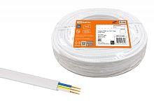 Провод ПГВВП 3х1 ГОСТ (бухта 20м) белый | код SQ0127-0405 | РЭМЗ ТМ