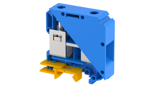 Клемма проходная винтовая под шестигранник 70 мм2, на 2 подключения, синяя KUT50/70A-BLUE | код 1110440001 | Elmex Клемма проходная винтовая под шестигранник 70 мм2, на 2 подключения, синяя KUT50/70A-BLUE | код 1110440001 | Elmex