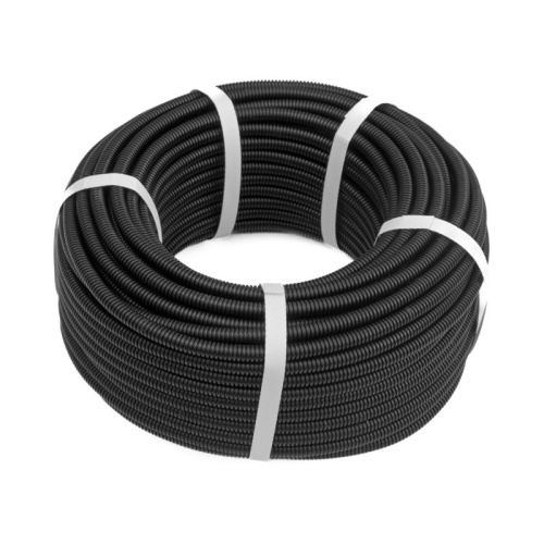 Труба гофрированная ПА d20мм с протяжкой безгалоген. (HF) стойкая к УФ черн. (уп.50м) Промрукав PR02.01208 фото 3