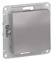 ATLASDESIGN 1-клавишный ВЫКЛЮЧАТЕЛЬ 2-полюсный, 10А, мех., АЛЮМИНИЙ | код ATN000321 | Systeme Electric