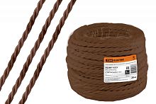 Ретро провод Эко 3х1.5 витой ГОСТ коричневый (бухта 20м) | код SQ2801-0223 | РЭМЗ ТМ