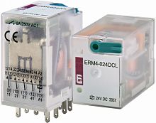 Реле электромеханическое ERM4-024DCL 4p | код 002473007 | ETI