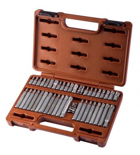 953242 Набор вставок-бит и переходников 3/8, 1/2DR, 42 предмета | код 953242 | Ombra