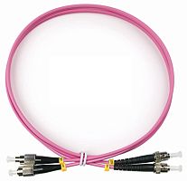 Cabeus FOP-50-OM4-FC-ST-7m Шнур оптический duplex FC-ST 50/125 mm OM4 7м LSZH | код 9135c | Cabeus