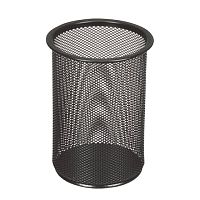 Подставка-органайзер BRAUBERG Germanium, металлическая, круглое основание, 158х120 мм, черная, 231966 | код 231966 | BRAUBERG