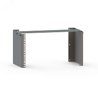 Кронштейн настенный горизонтальный для установки оборудования в стойку 19 | код КНГ-6U | Тахион-климат