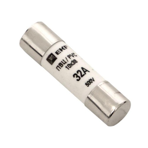 Плавкая вставка цилиндрическая ПВЦ (10х38) 32А PROxima | код pvc-10x38-32 | EKF Плавкая вставка цилиндрическая ПВЦ (10х38) 32А PROxima | код pvc-10x38-32 | EKF