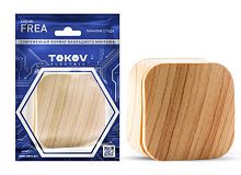 Выключатель 1-кл. ОП Frea 10А IP20 250В АБС-пластик сосна | код TKE-FR-V1-C25 | TOKOV ELECTRIC