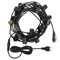 Белт-Лайт 10 м, черный каучук, шаг 50 см, 20 патронов, IP44 | код 331-331 | Neon-Night