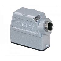 Крышка на кабель, разъема REVOS, Size 16/25, с уплотнителем, без защелок, с резьбовым удлинителем для кабельных вводов M25x1,5, с боковым расположением, материал корпуса: алюминиевый сплав | код 76.353.2535.2 | Wieland