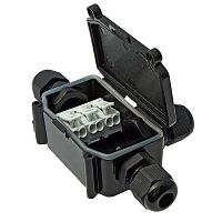 Коробка распределительная RUICHI BOX-3 IP65 3pin PC923B 10A/450V, пластик | код 103389 | Ruichi