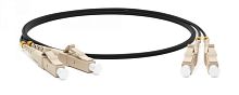 Патч-корд волоконно-оптический (шнур) MM 50/125 LC-LC 2 мм duplex LSZH 1 м черный, Hyperline FC-D2-50-LC/PR-LC/PR-H-1M-LSZH-BK | код 225285 | Hyperline