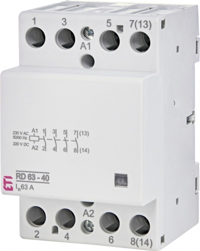 Контактор RD 63-40 (230V AC/DC) (AC1) | код 002464026 | ETI Контактор RD 63-40 (230V AC/DC) (AC1) | код 002464026 | ETI