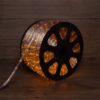 Дюралайт LED, свечение с динамикой (3W) - желтый, 24 LED/м, бухта 100м | код 121-321-4 | NEON-NIGHT