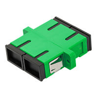 Адаптер оптический LANMASTER SC, SM/APC, дуплексный | код LAN-2SC-AM-APC | LANMASTER