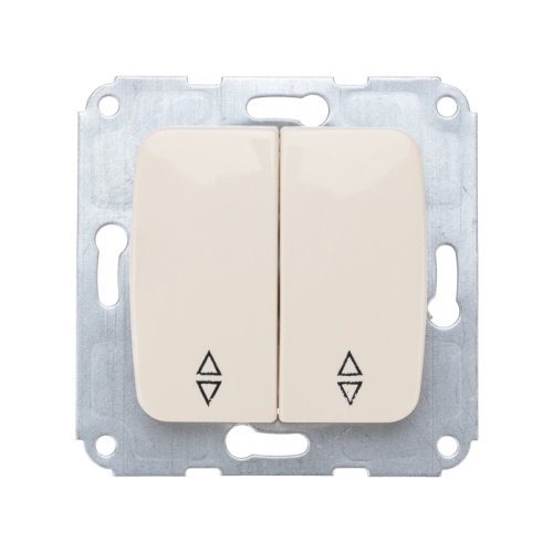 DEA Выключатель (переключатель) 2кл прох. с/у 10А мех. бежевый KRANZ | код KR-78-0237 | KRANZ DEA Выключатель (переключатель) 2кл прох. с/у 10А мех. бежевый KRANZ | код KR-78-0237 | KRANZ