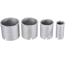 Набор коронок по керамической плитке, 33-53-67-73 мм Вихрь, , Шт | код 73/10/9/4 | ВИХРЬ