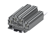 TCD2.5-2-BU-PV Клемма TC 2-уровневая штекерная с уравнителем потенциалов пружин., 2.5мм2, син., шт | код TCD2.5-2-BU-PV | SUPU