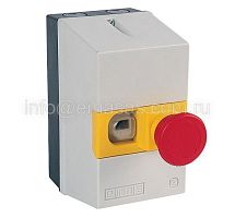 Корпус автомата защиты c аварийной кнопкой Грибок 40мм | код MKS1-KE | EMAS