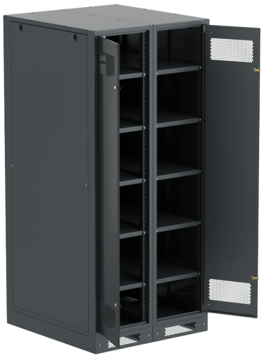 ITK LINEA B Шкаф (пустой) 2000х900мм дверь двуст. мет. чер. | код LB05-20H99-2M | ITK by IEK