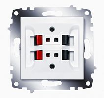 Cosmo бел. розетка аудио 2-ая | код 619-010200-241 | ABB