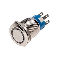 Кнопка антивандальная 19 12В Фикс (5с) ON-OFF/OFF-ON подсв/красная REXANT | код 36-3420 | REXANT