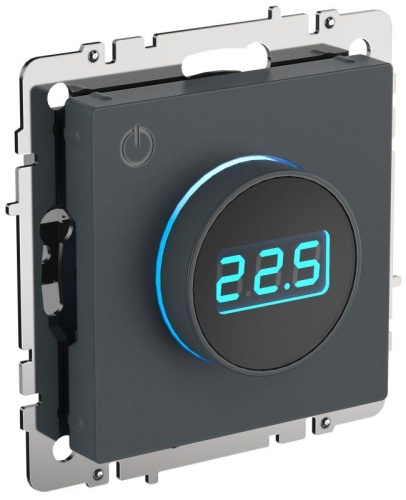 Термостат электронный с индикацией BRITE СП IP20 ТС10-1-БрМ маренго | код BR-RT11-K35 | IEK