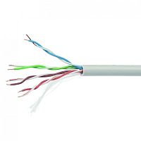 Кабель Cablexpert, UTP5e, 4 пары, 0.40 мм, CCA, однож., 100 м, серый | код UPC-5040E-SOL/100 | Cablexpert