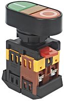Кнопка APВВ-22N I-O d=22мм неон/240В 1з+1р HLT | код 085-07-300 | HLT