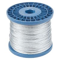 Трос стальной DIN 3055 (6x7) М2 (бобина 200м) | код 09-5520 | REXANT