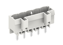 450706-05D Вилка на плату MCS прям. гнезд. разъём с защ., шаг 5.0мм, 6 конт., с припоем 1,2Х1,2мм, удл.конт.заземл.,D, сер., шт | код 450706-05D | SUPU