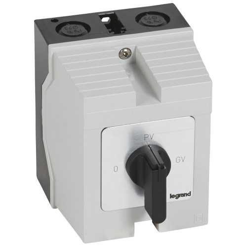 Переключатель для трехфазного электродвигателя - на одно направление PR 17 - 0-PV-GV - в коробке 96x120 мм | код 027777 | Legrand Переключатель для трехфазного электродвигателя - на одно направление PR 17 - 0-PV-GV - в коробке 96x120 мм | код 027777 | Legrand