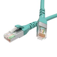Патч-корд экранированный CAT6A S/FTP 4х2, LSZH, бирюзовый, 2.0 м | код RN6ASF4520AQ | DKC