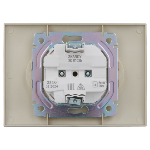 SKANDY Роз. 2-я без з/к/ш 10А в сб. SK-R10Sh шамп. IEK | код SK-R20-10-K37-F | IEK фото 3
