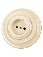 Розетка скрытой установки фарфоровая 2П 10А 250В сл. кость «Болонь» TDM | код SQ1820-0321 | TDM