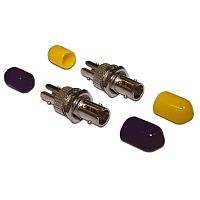 Адаптер оптический LANMASTER ST, SM, металл, симплексный | код LAN-ST-AM-SM | LANMASTER