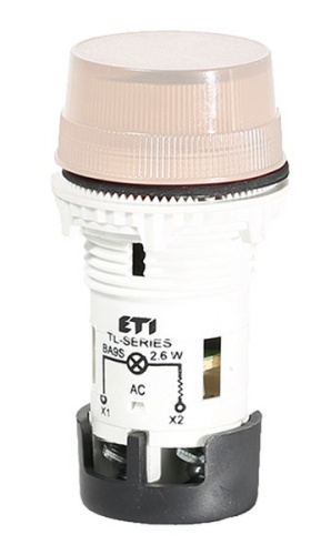 Лампа сигнальная матовая TL05X1 240V AC (опал) | код 004770250 | ETI Лампа сигнальная матовая TL05X1 240V AC (опал) | код 004770250 | ETI