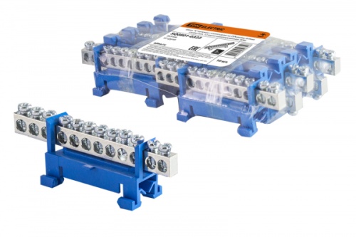 Шина N нулевая с изолятором на DIN-рейку 6x9мм стойка мал. 12 групп никелированная TDM | код SQ0801-0323 | TDM Шина N нулевая с изолятором на DIN-рейку 6x9мм стойка мал. 12 групп никелированная TDM | код SQ0801-0323 | TDM