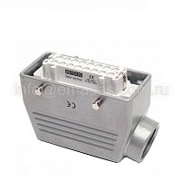 Розетка, боковой ввод, 16 полюсов, 16А | код EBM16PU10 | EMAS