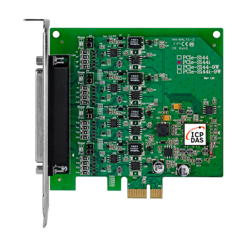 PCIe-S144i PCI Express, Serial Communication Board with 4 Isolated RS-422/485 ports | код 00-06147694 | ICP DAS PCIe-S144i PCI Express, Serial Communication Board with 4 Isolated RS-422/485 ports | код 00-06147694 | ICP DAS