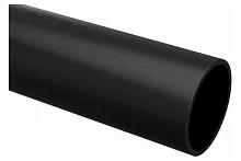 Труба гладкая ПВХ жесткая d16 мм (3 м) черная -Plast | код trg-16b-3m | EKF
