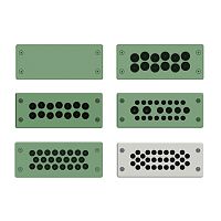 Панель кабельного ввода с фланцами для щита EC 148x60мм, кол-во вход. x диаметр в мм: 29x4,0-7,0, IP65 | код ECRM0029 | ETA