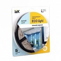 Лента LED 5м блистер LSR-3528W60-4.8-IP20-12V -eco | код. LSR1-2-060-20-1-05 | IEK