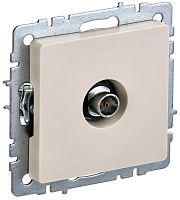 BRITE Розетка TV оконечная РТВ11-0-БрКр бежевый | код BR-A10-O-K10 | IEK