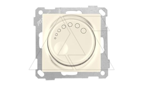 21 - Светорегулятор (RL) с подсветкой, поворотный, 1000 Вт, сл.кость | код 2100-444-0202 | Mutlusan