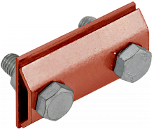Заж. соед. сквозной пр.-пр. 8мм медь IEK | код ZCC86-50-1-08 | IEK
