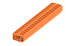 254342 Клемма TB 2-2 проходная фронт. подключение с защелк.ножками, сеч. 2.5мм2, оранж., шт | код 254342 | SUPU