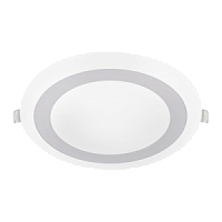 Панель светодиодная встраиваемая круглая RLP-BL 16Вт 230В 4000К 960Лм 195мм с подсветкой белая IP20 IN HOME | код 4690612032979 | IN HOME