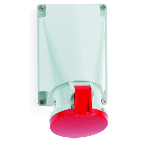 Розетка настенная 63A, 5р(3P+N+PE), 6h, 400V, IP44, Bals | код 1124 | Bals