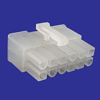 Разъём питания низковольтный RUICHI MF-2x6F, клеммный, 12 контактов | код 107545 | Ruichi